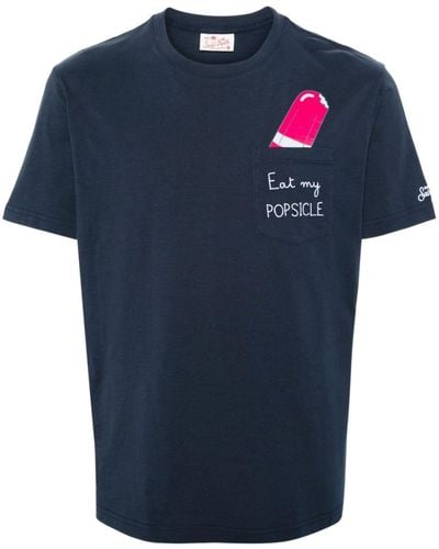 Mc2 Saint Barth Camiseta Retro Popsicle - Azul