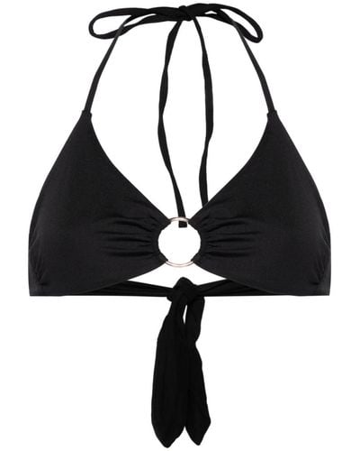 Melissa Odabash Hamburg Ring-detailed Bikini Top - Black