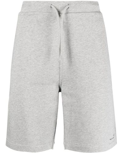 A.P.C. Joggingshorts mit Logo-Print - Grau