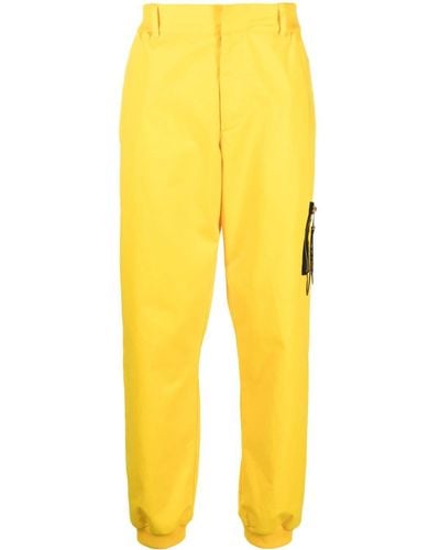 Moschino Hose mit Tapered-Bein - Gelb