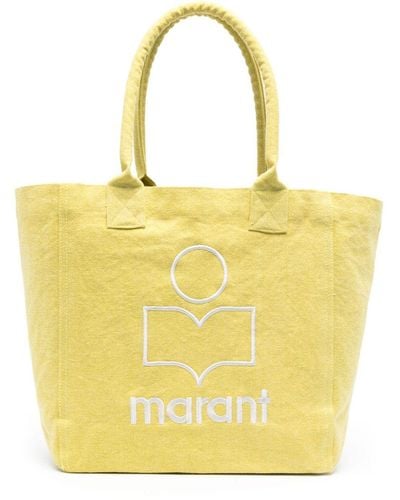 Isabel Marant Yenky Logo-embroidered Tote Bag - Yellow