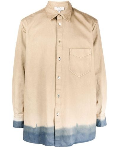 Nick Fouquet Overhemd Met Tie-dye Print - Bruin