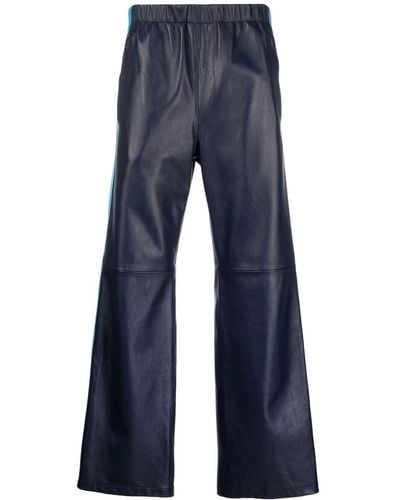 Marni Pantaloni con banda laterale - Blu