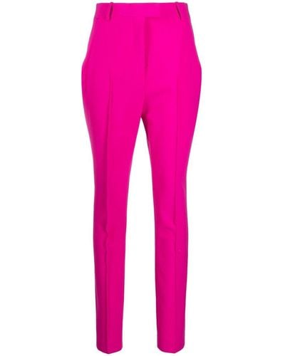 The Attico Berry High-waisted Tailored Pants - Pink