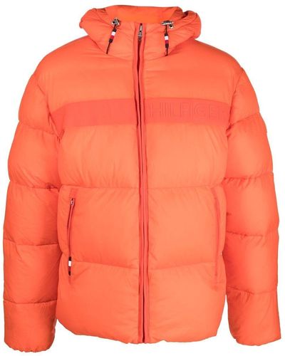 Tommy Hilfiger Zip-up Padded Jacket - Orange