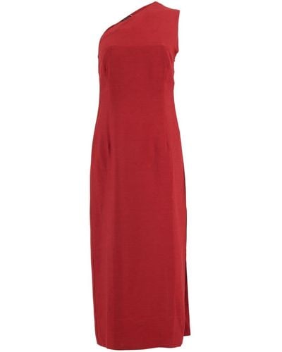 Haight Maria One-shoulder Dress - Red