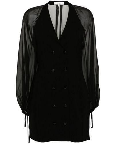 FRAME Vestido corto tipo blazer - Negro
