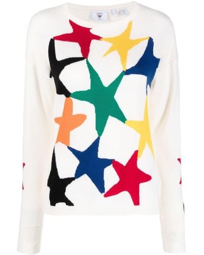 Rossignol Kiss Intarsia-knit Jumper - White