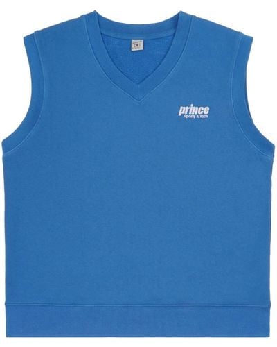 Sporty & Rich Prince Sport Cotton Vest - Blue