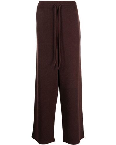 Burberry Intarsia-motif Track Pants - パープル