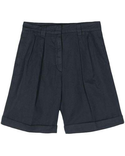 Aspesi Chino-Shorts mit Bundfalten - Blau