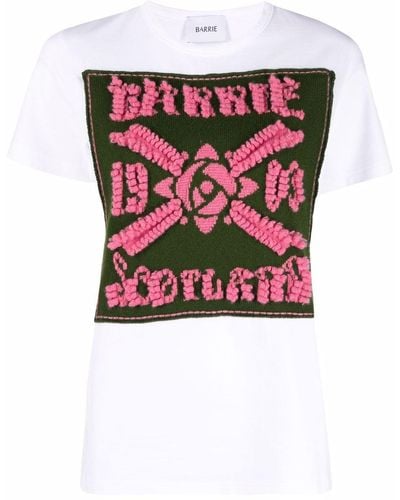 Barrie Embroidered Cotton T-shirt