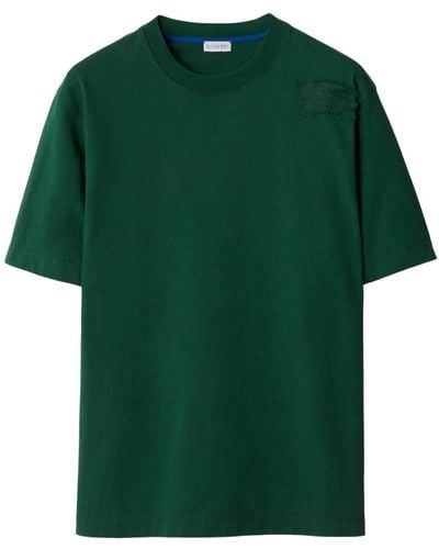 Burberry Short-sleeve Cotton T-shirt - Green