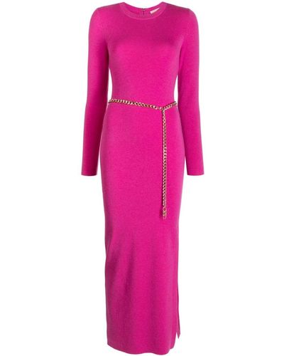 Michael Kors Side-slit Maxi Dress - Pink