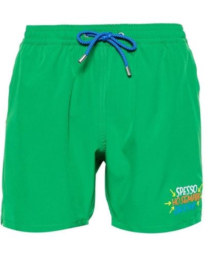 Mc2 Saint Barth X Insulti Luminosi Comfort Swim Shorts - Green