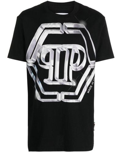 Philipp Plein Logo-print Short-sleeved T-shirt - Black