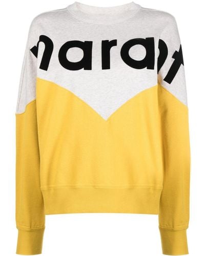 Isabel Marant Houston Sweatshirt mit Rundhalsausschnitt - Gelb