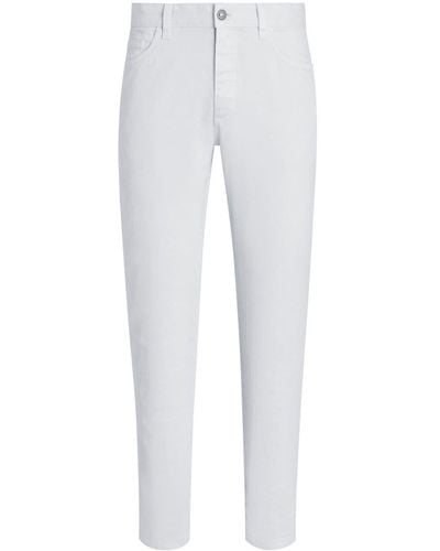 Zegna Roccia Slim-Fit-Jeans - Weiß