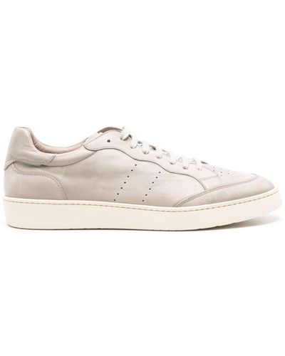 SCAROSSO Umberto Leather Trainers - White