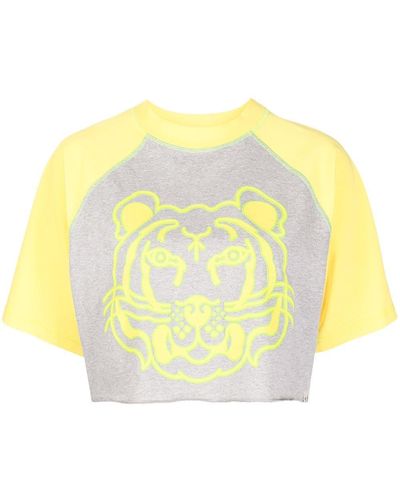 KENZO K-tiger クロップドtシャツ - グレー