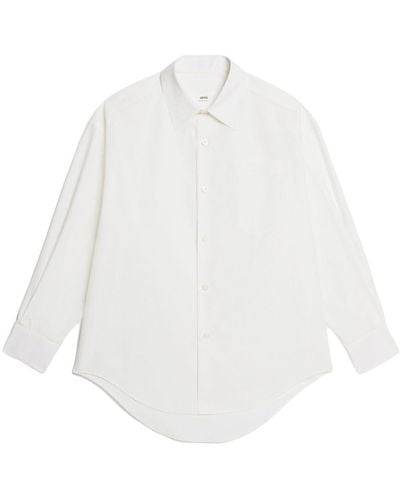 Ami Paris Klassisches Hemd - Weiß