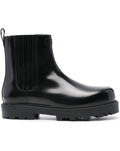 Givenchy Patent Leather Chelsea Boots - Black