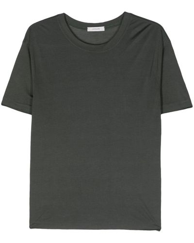 Lemaire T-Shirt aus Seiden-Jersey - Schwarz