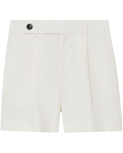 Proenza Schouler Shorts mit versetztem Verschluss - Weiß