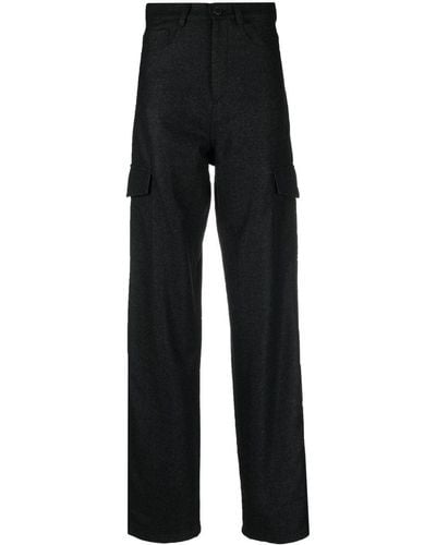 DEPENDANCE Straight-leg Tailored Pants - Black