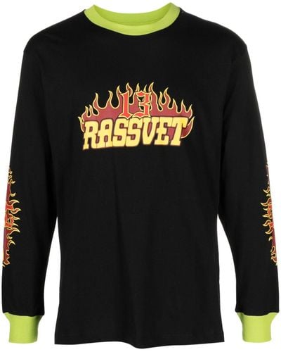 Rassvet (PACCBET) T-shirt Met Print - Zwart