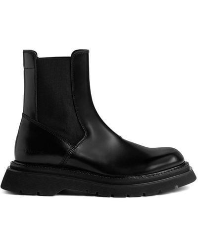DSquared² Patent Leather Chelsea Boots - Black
