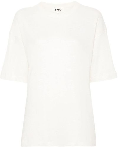 YMC T-Shirt mit Rundhalsausschnitt - Weiß