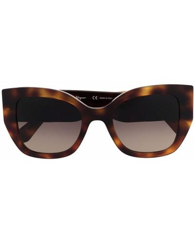 Ferragamo Tortoiseshell-frame Sunglasses - Brown