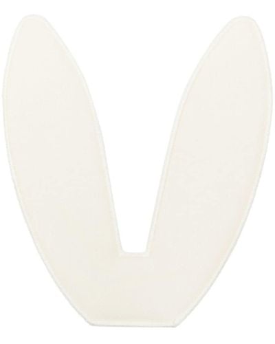 Walter Van Beirendonck Rabbit-motif Cotton Patch - White