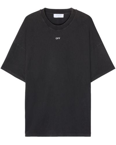 Off-White c/o Virgil Abloh Camiseta con cuello redondo - Negro