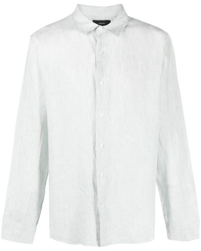 Vince Chemise boutonnée à rayures - Blanc