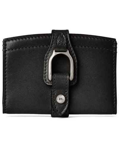 Ralph Lauren Collection Logo-engraved Leather Wallet - Black