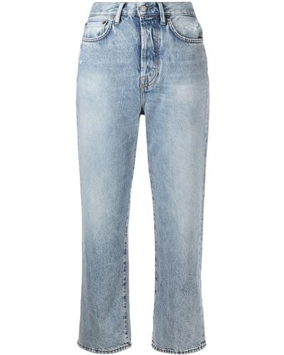 Acne Studios Jeans crop taglio straight Mece - Blu