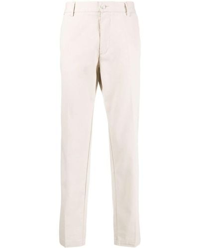 BOSS Mid-rise Cotton Blend Chinos - Natural