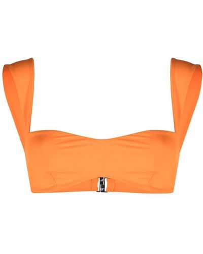 Magda Butrym Top de bikini bustier - Naranja