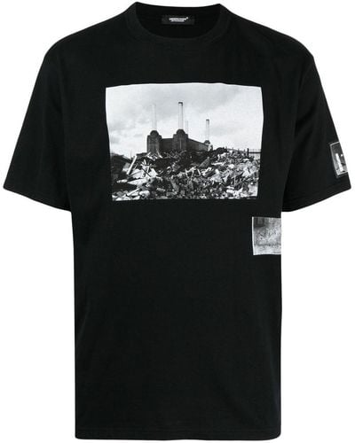 Undercover T-shirt à imprimé photographique - Noir
