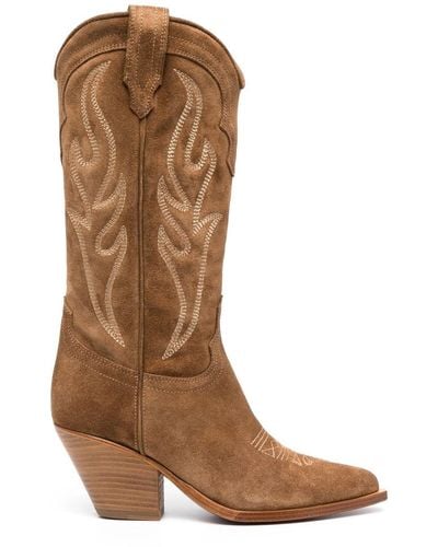 Sonora Boots Bottines Santa Fe d'inspiration western - Marron