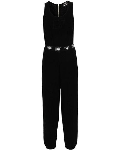 Elisabetta Franchi Terry-cloth Jumpsuit - Black