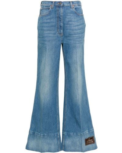 Gucci High Waist Flared Jeans - Blauw