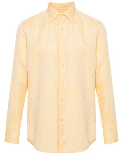 Glanshirt Long-sleeve Linen Shirt - ナチュラル