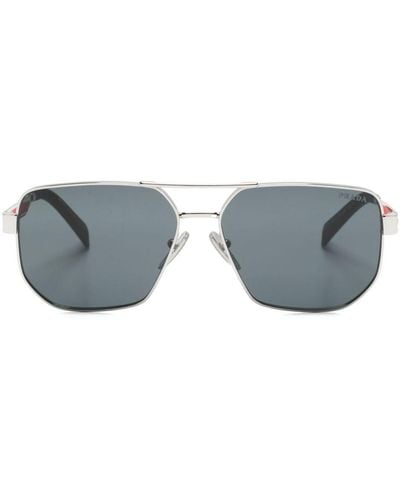Prada Pilot-frame Sunglasses - Grey