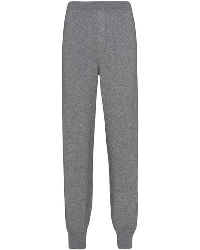 Prada Cashmere Track Trousers - Grey