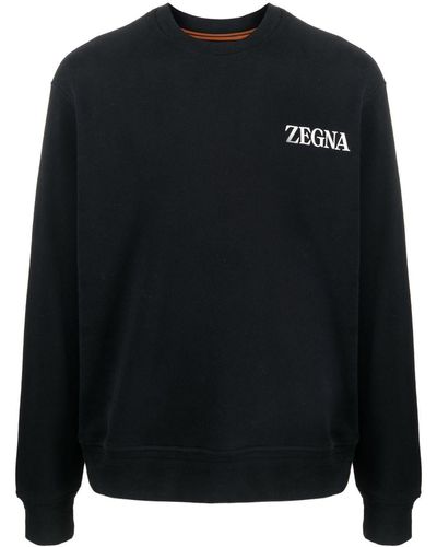 Zegna Katoenen Sweater - Zwart