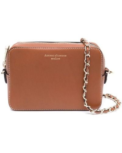 Aspinal of London Milly Leather Cross-body Bag - Brown