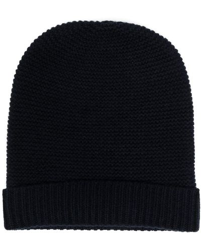 N.Peal Cashmere Knitted Cashmere Beanie - Blue
